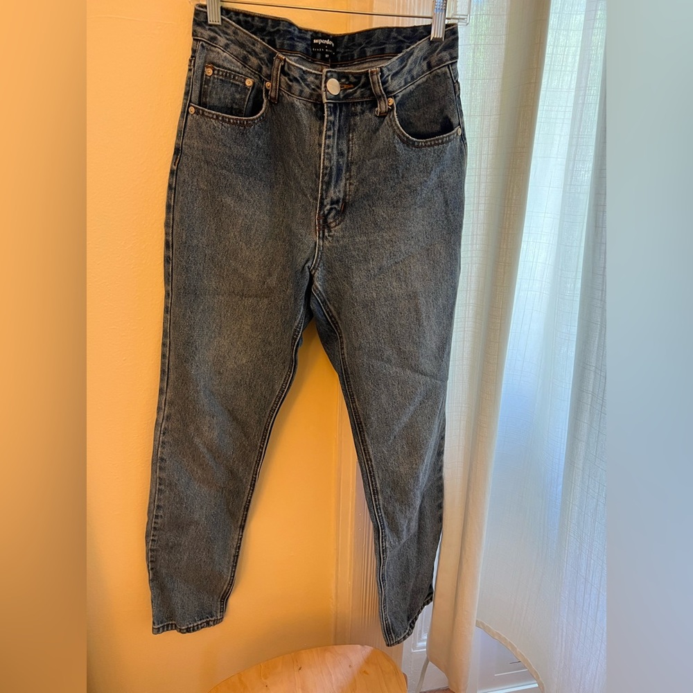 Superdown Jean with rib under butt cheek